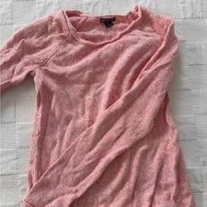 Eddie Bauer Women's Pink Long Sleeve Sweater